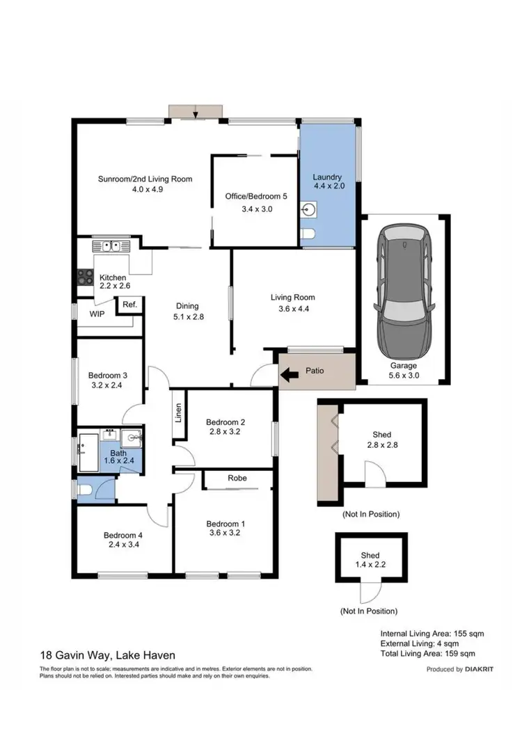 Floorplan of Homely house listing, 18 Gavin Way, Lake Haven NSW 2263