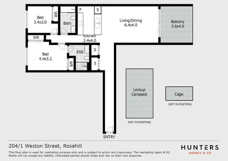 Floorplan of Homely apartment listing, 204/3 Weston Street, Rosehill NSW 2142