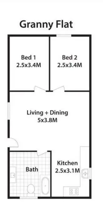 Floorplan of Homely apartment listing, 23A Carrington Street, St Marys NSW 2760