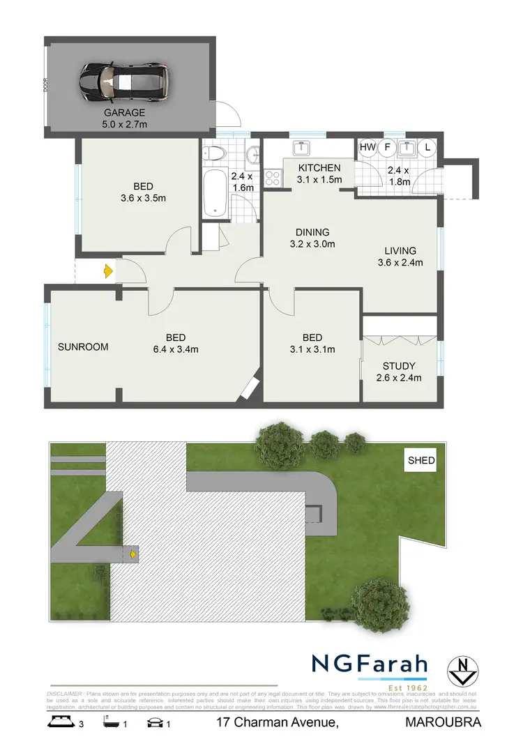 Floorplan of Homely semi-detached listing, 17 Charman Avenue, Maroubra NSW 2035