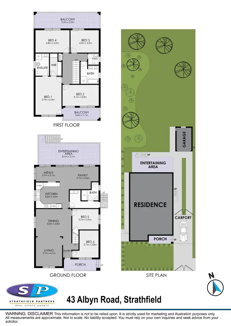 Floorplan of Homely house listing, 43 Albyn Road, Strathfield NSW 2135