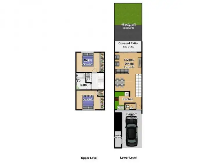Floorplan of Homely townhouse listing, 4/5 Charlotte Close, Woree QLD 4868