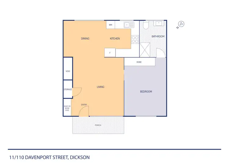 Floorplan of Homely unit listing, 11/110 Davenport Street, Dickson ACT 2602