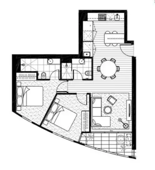 Floorplan of Homely apartment listing, 1605/70 Dorcas Street, Southbank VIC 3006