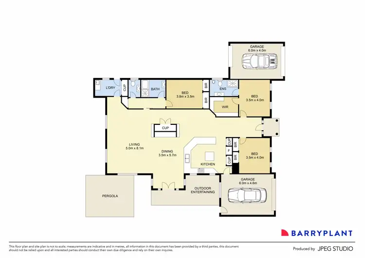 Floorplan of Homely house listing, 3 Laguna Close, Taylors Lakes VIC 3038