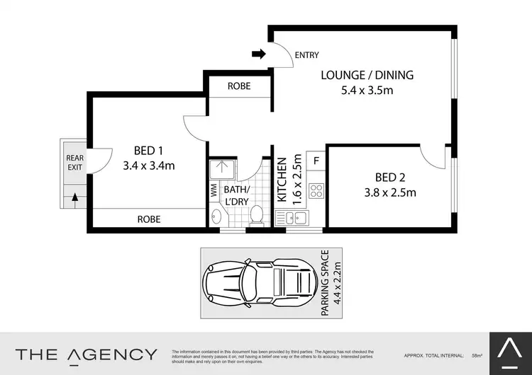Floorplan of Homely apartment listing, 5/3-5 New Canterbury Road, Petersham NSW 2049