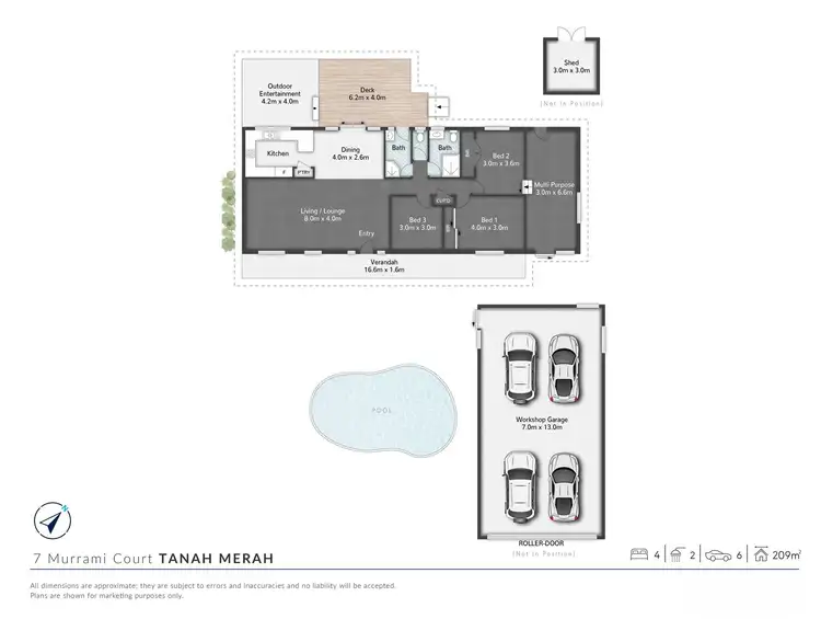 Floorplan of Homely house listing, 7 Murrami Court, Tanah Merah QLD 4128