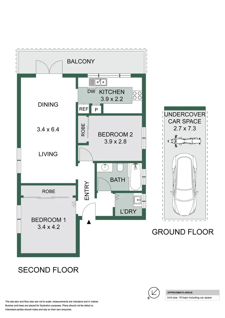 Floorplan of Homely apartment listing, 8/45 Murray Street, Bronte NSW 2024