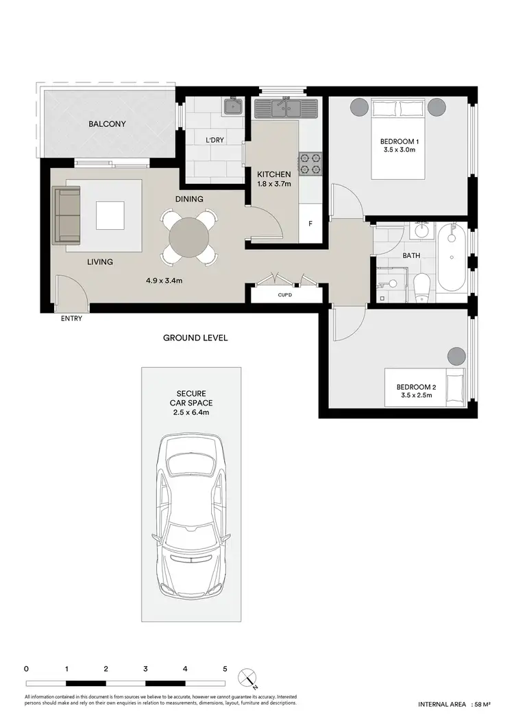 Floorplan of Homely apartment listing, 13/10 Edward Street, Ryde NSW 2112