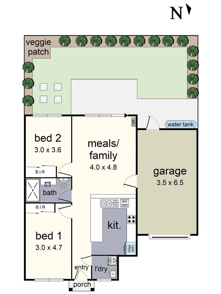 Floorplan of Homely unit listing, 2/15 Plumer Street, Croydon VIC 3136