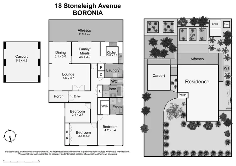Floorplan of Homely house listing, 18 Stoneleigh Avenue, Boronia VIC 3155