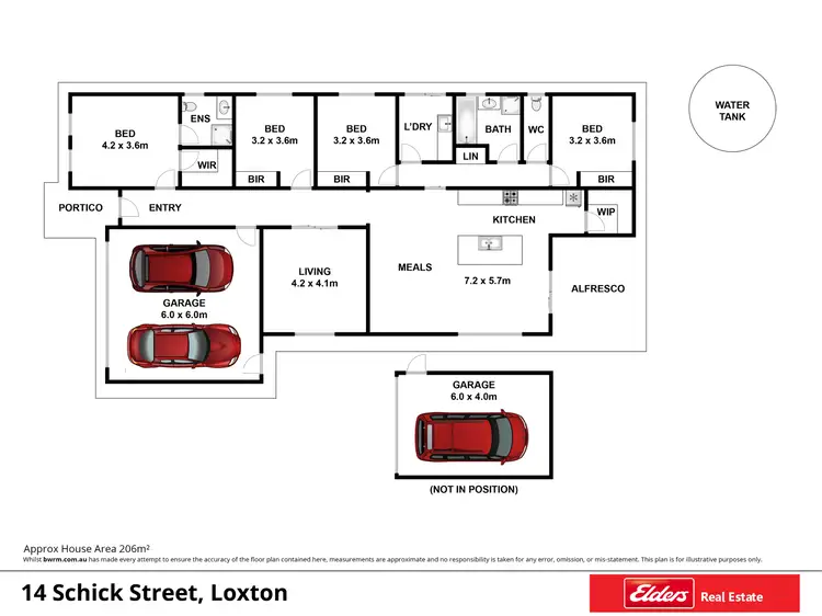Floorplan of Homely house listing, 14 Schick Street, Loxton SA 5333