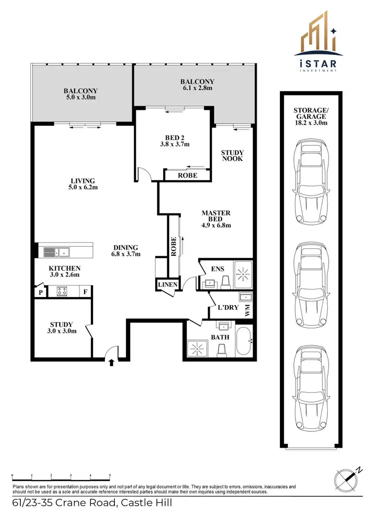 Floorplan of Homely apartment listing, 61/23-35 Crane Road, Castle Hill NSW 2154