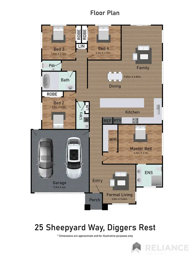 Floorplan of Homely house listing, 25 Sheepyard Way, Diggers Rest VIC 3427