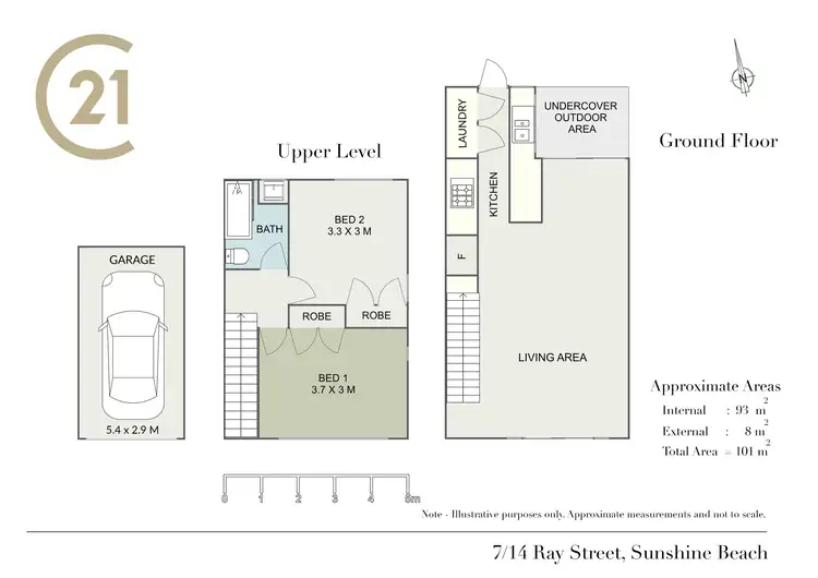 Floorplan of Homely unit listing, 7/14 Ray Street, Sunshine Beach QLD 4567