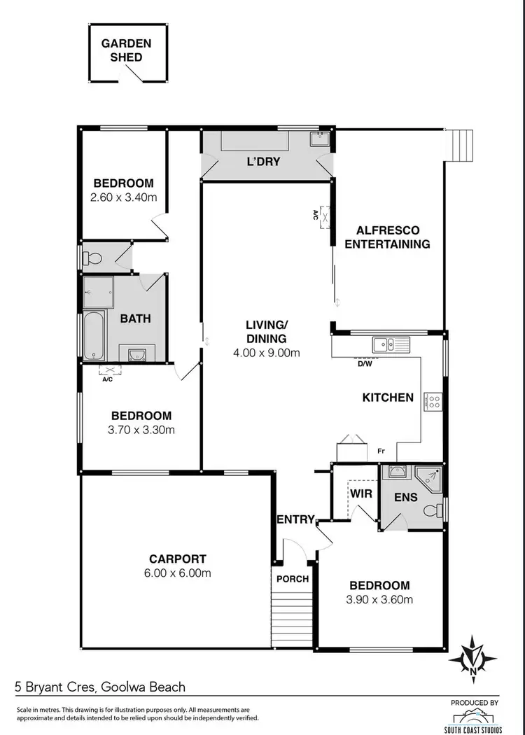 Floorplan of Homely house listing, 5 Bryant Crescent, Goolwa Beach SA 5214