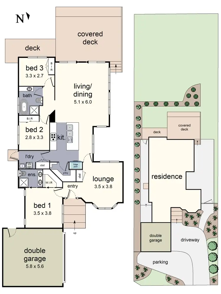 Floorplan of Homely house listing, 5 Hilltop Crescent, Mount Evelyn VIC 3796