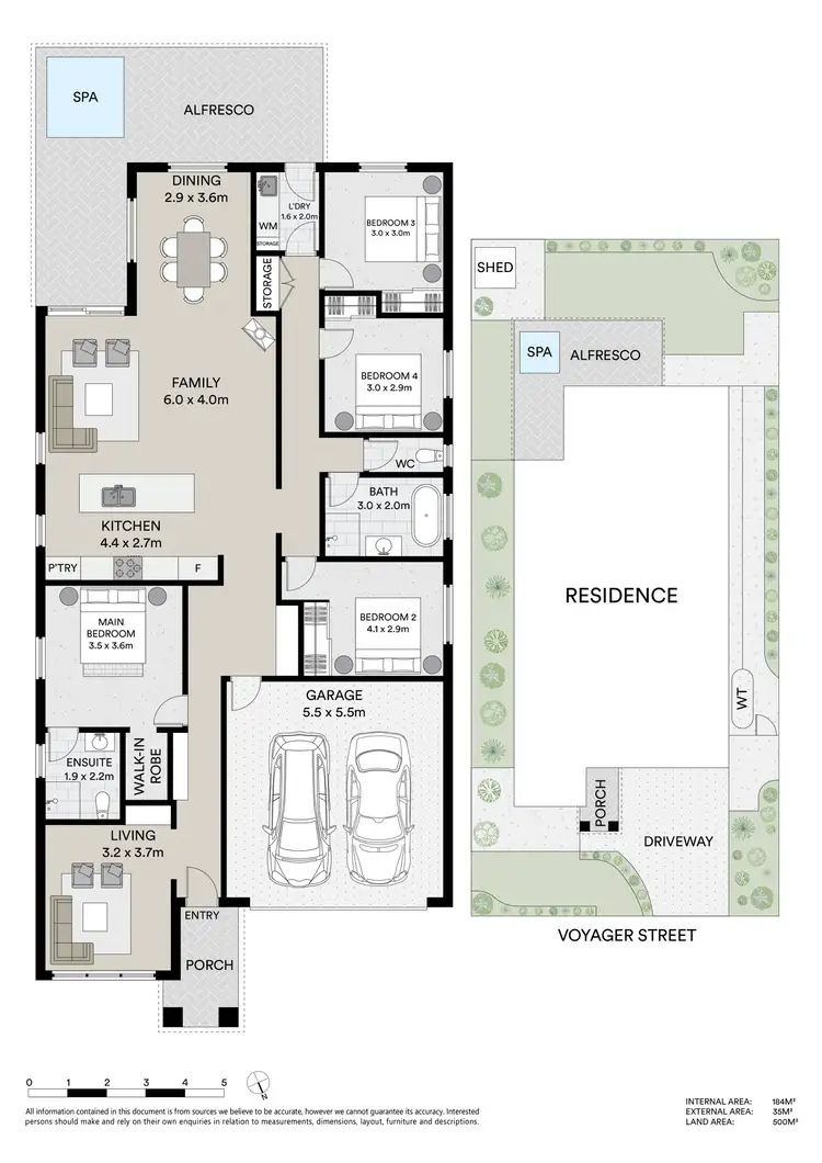 Floorplan of Homely house listing, 21 Voyager Street, Wadalba NSW 2259