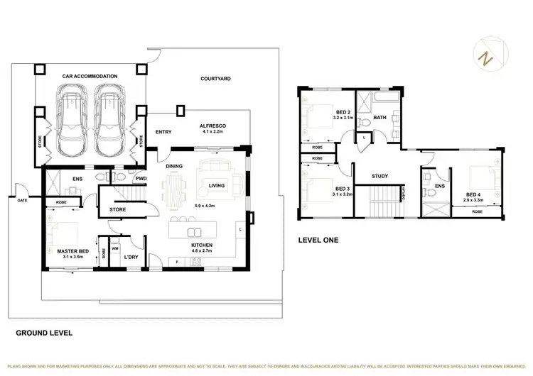Floorplan of Homely townhouse listing, 5/91 Ainsworth Street, Mawson ACT 2607