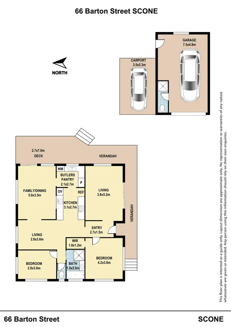 Floorplan of Homely house listing, 66 Barton Street, Scone NSW 2337