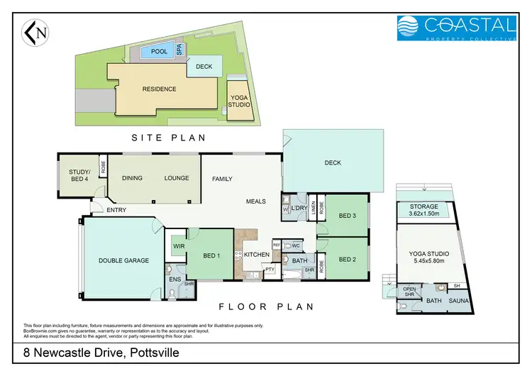 Floorplan of Homely house listing, 8 Newcastle Drive, Pottsville NSW 2489