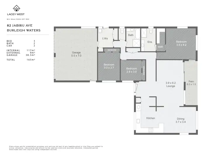 Floorplan of Homely house listing, 82 Jabiru Avenue, Burleigh Waters QLD 4220