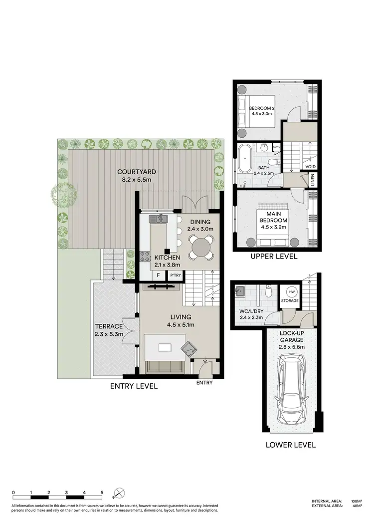Floorplan of Homely townhouse listing, 9/2 Trafalgar Street, Crows Nest NSW 2065