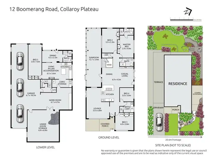 Floorplan of Homely house listing, 12 Boomerang Road, Collaroy Plateau NSW 2097