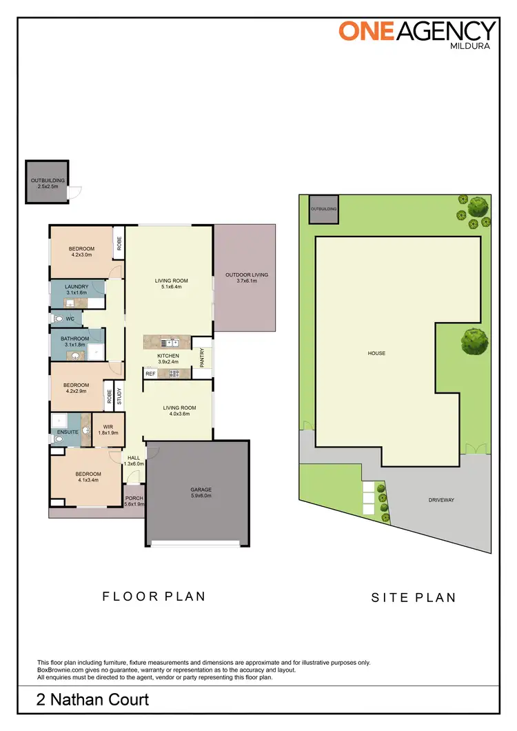 Floorplan of Homely house listing, 2 Nathan Court, Mildura VIC 3500