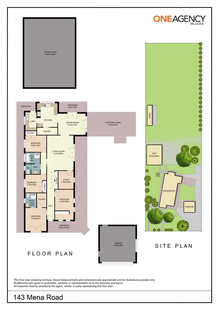 Floorplan of Homely house listing, 143 Mena Road, Birdwoodton VIC 3505