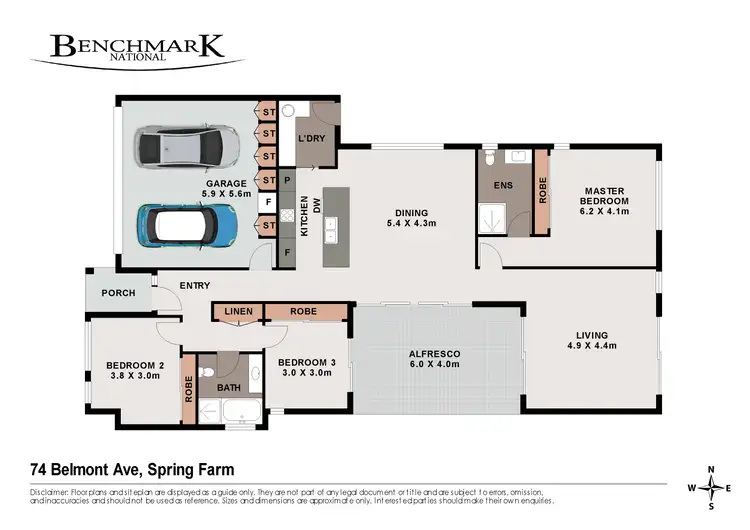 Floorplan of Homely house listing, 74 Belmont Avenue, Spring Farm NSW 2570