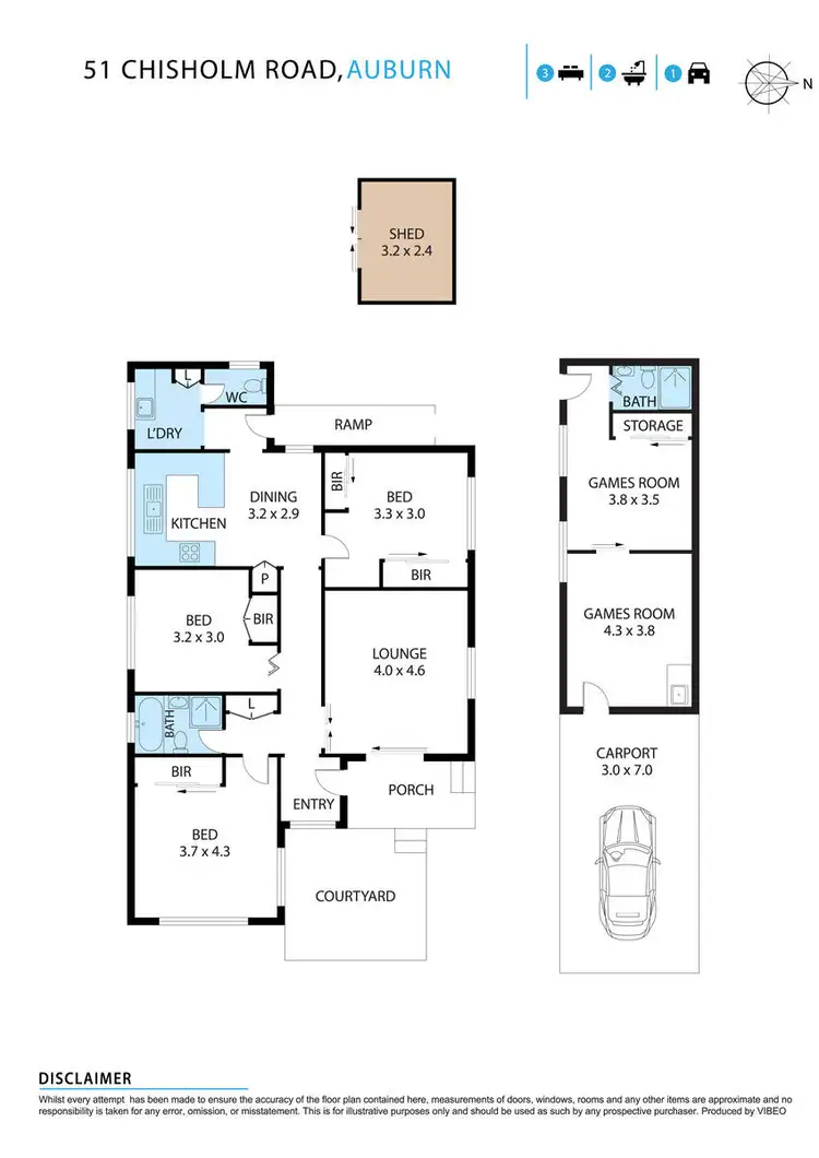 Floorplan of Homely house listing, 51 Chisholm Road, Auburn NSW 2144