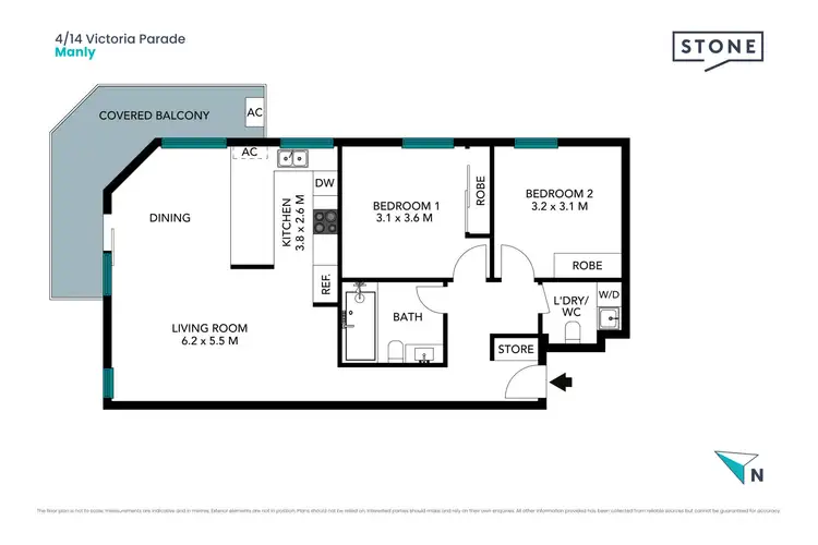 Floorplan of Homely apartment listing, 4/14 Victoria Parade, Manly NSW 2095