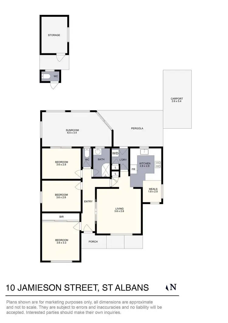 Floorplan of Homely house listing, 10 Jamieson Street, St Albans VIC 3021