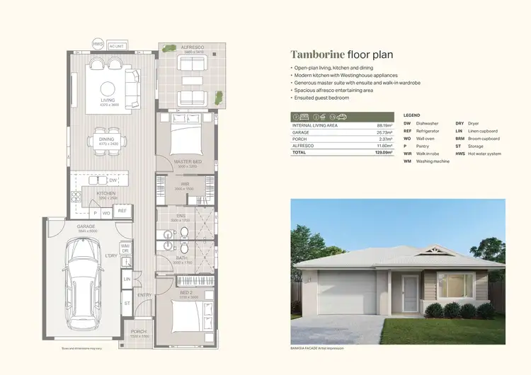 Floorplan of Homely house listing, Tamborine 27 Oakland Way, Beaudesert QLD 4285