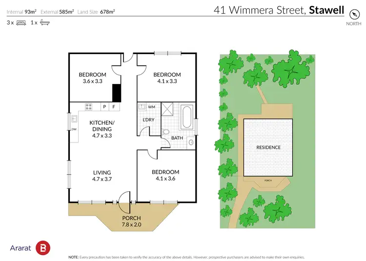 Floorplan of Homely house listing, 41 Wimmera Street, Stawell VIC 3380