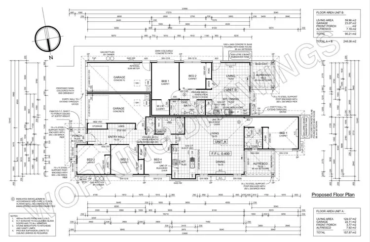 Floorplan of Homely semi-detached listing, Unit 2/10 Woodoak Road, Karuah NSW 2324