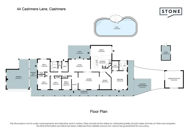 Floorplan of Homely house listing, 44 Cashmere Lane, Cashmere QLD 4500