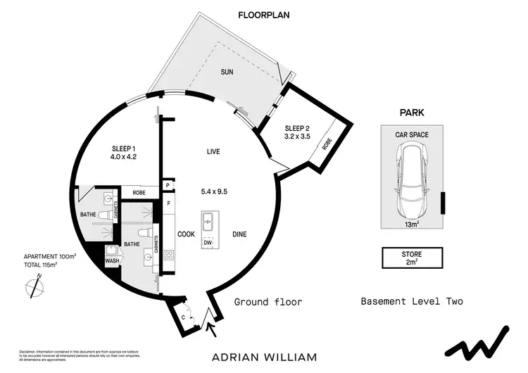 Floorplan of Homely apartment listing, 102/7 Mungo Scott Place, Summer Hill NSW 2130