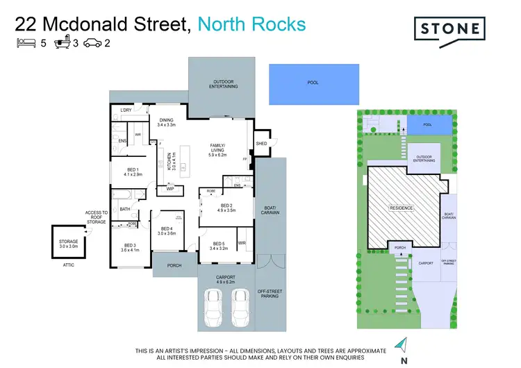 Floorplan of Homely house listing, 22 McDonald Street, North Rocks NSW 2151