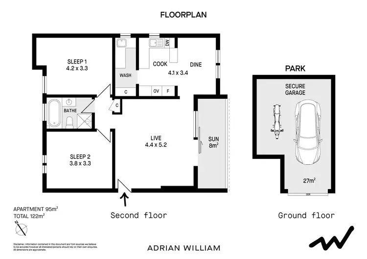 Floorplan of Homely apartment listing, 4/374-376 Livingstone Road, Marrickville NSW 2204