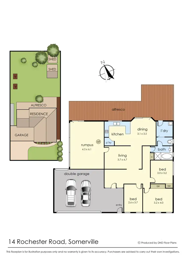 Floorplan of Homely house listing, 14 Rochester Road, Somerville VIC 3912