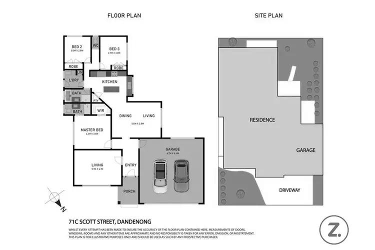 Floorplan of Homely house listing, 71C Scott Street, Dandenong VIC 3175