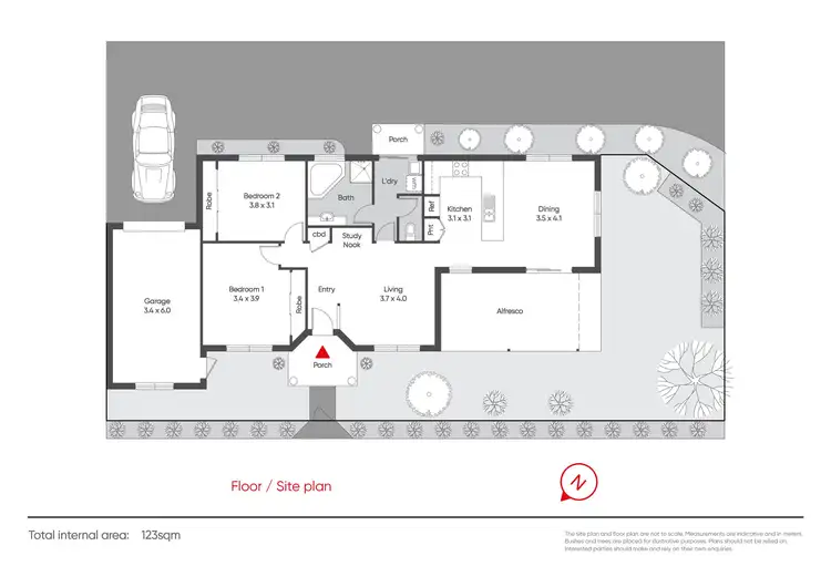 Floorplan of Homely townhouse listing, 2/94 Bowen Street, Warragul VIC 3820