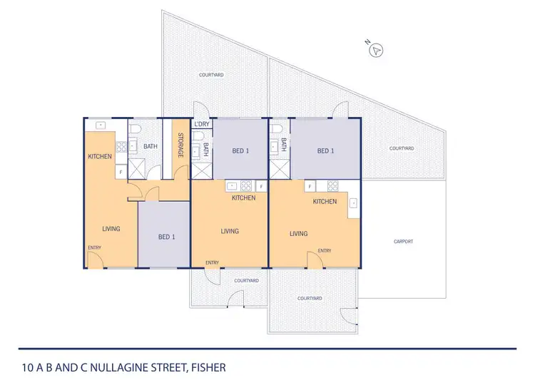 Floorplan of Homely apartment listing, 10 Nullagine Street, Fisher ACT 2611