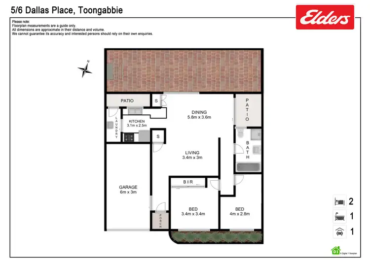 Floorplan of Homely villa listing, 5/6 Dallas Place, Toongabbie NSW 2146