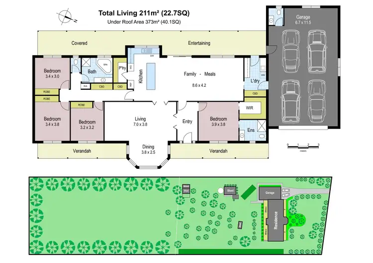 Floorplan of Homely house listing, 3 Pepperell Drive, Drouin VIC 3818