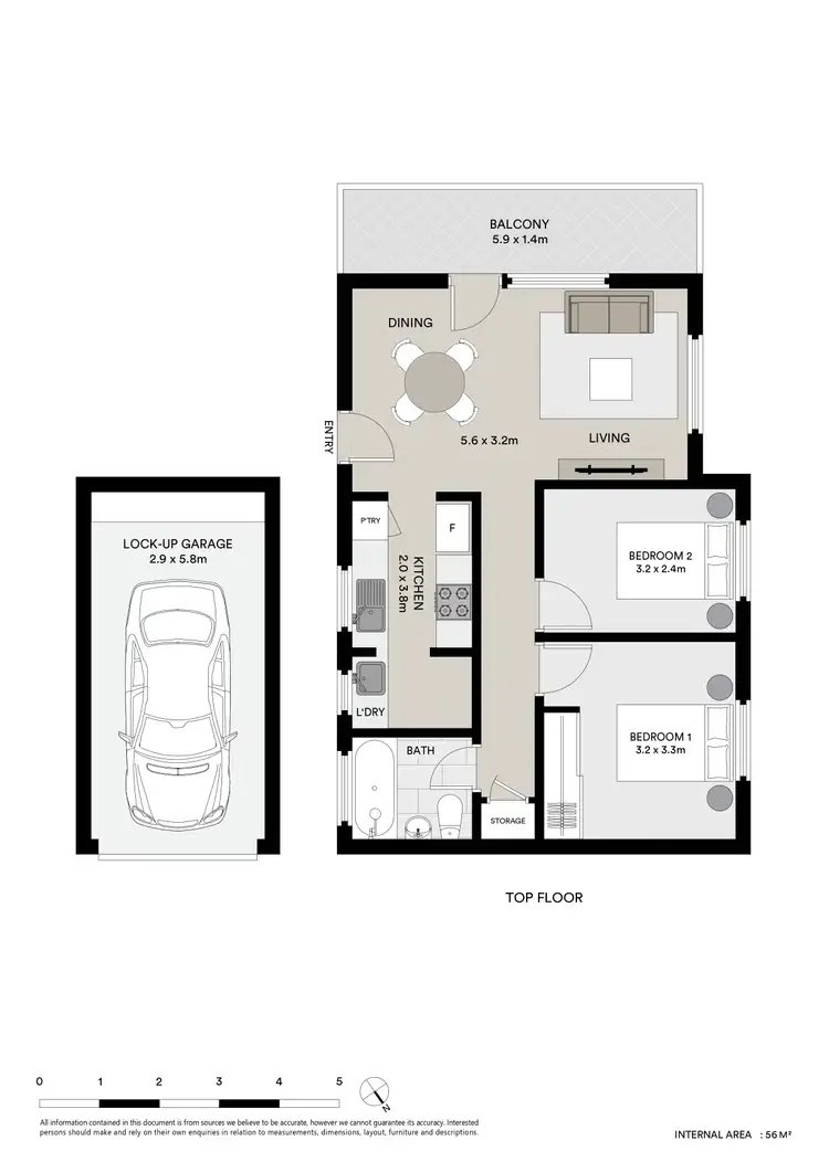 Floorplan of Homely apartment listing, 6/84 Station Street, West Ryde NSW 2114