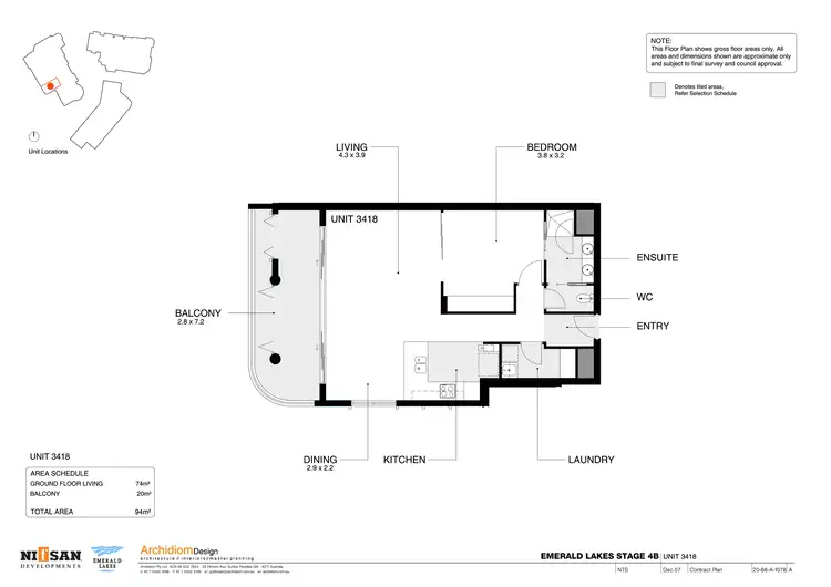 Floorplan of Homely unit listing, 3042/3029 The Boulevard, Carrara QLD 4211