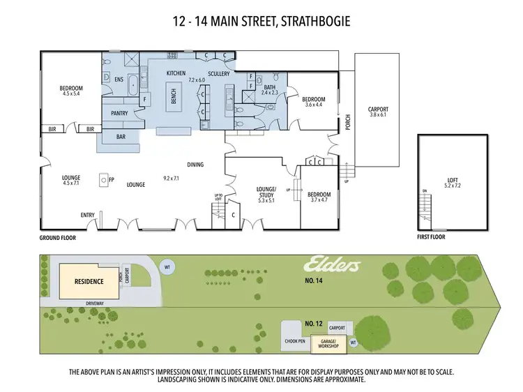 Floorplan of Homely house listing, 12-14 Main Street, Strathbogie VIC 3666